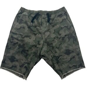 COPY - Zanerobe Shorts Men’s Size 32 Green Camo Pockets Drawstring Elastic Waist